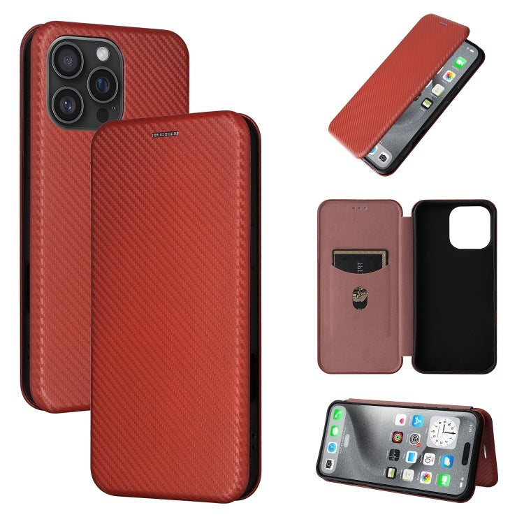 Solid Color Carbon Leather Flip Phone Case in Multiple Colors - Style Your with Fiber carbon fiber flip solid color