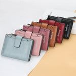 Solid Color Card Holder Wallet with Multiple Slots and Zipper Closure - Buckle Up the for Driving Licenses multiple