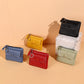 Solid Color Card Holder with Polyester Fiber Lining in Multiple Colors - Short and for Stylish Women solid color card