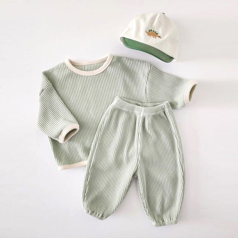 Solid Color Casual Baby Homewear - Solid Color Baby Homewear for Tiny Trendsetters