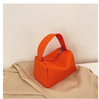 Solid Color Chain Hand Bag with Soft Polyester Cotton Finish - Teleplus chain hand bag