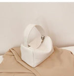 Solid Color Chain Hand Bag with Soft Polyester Cotton Finish - Teleplus chain hand bag