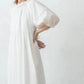 Solid Color Chiffon Long Skirt with Sleeves in White Khaki Black - Teleplus