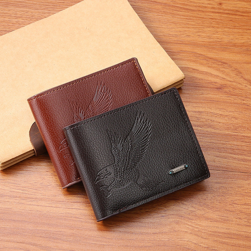 Solid Color Cotton Wallet with Stripe Lining and Embossed Cross-border Design - Teleplus stripe lining solid color