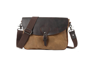 Solid Color Crossbody Shoulder Bag Waterproof Wear-Resistant Canvas - Teleplus for Men crossbody shoulder bag