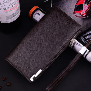 Solid Color Dark Blue Black Coffee PU Fashion Wallet for United States CHF - Wallets That Hold More Than Your Excuses