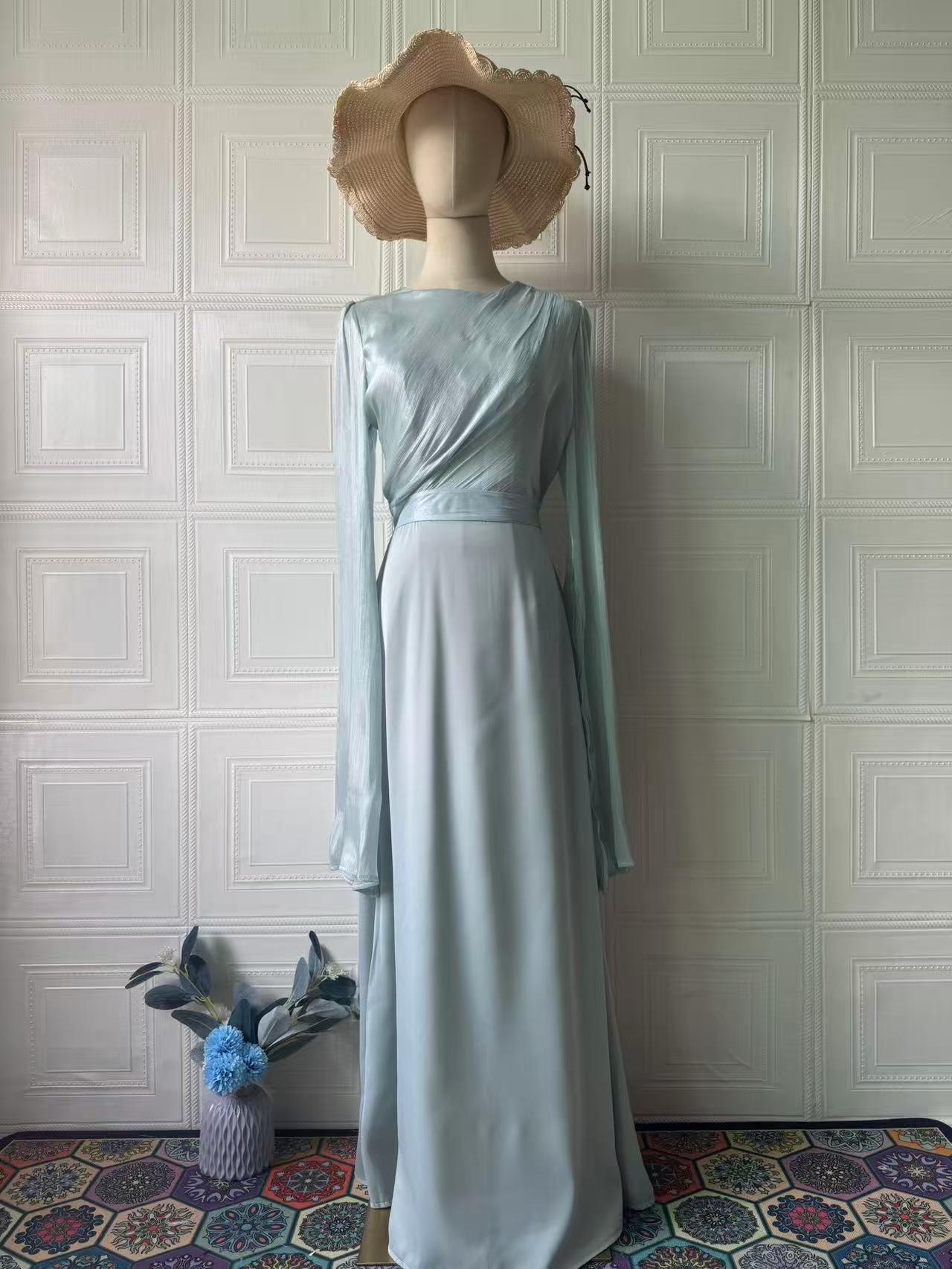 Solid Color Fabric Trueran Skirt in Multiple Colors with Long Sleeve Option - Teleplus long sleeve