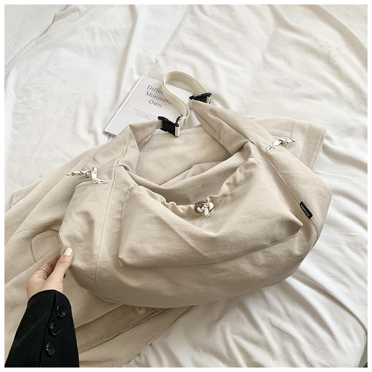 Solid Color Fashion Large Capacity Versatile Shoulder Crossbody Bag - Teleplus solid color fashion large capacity