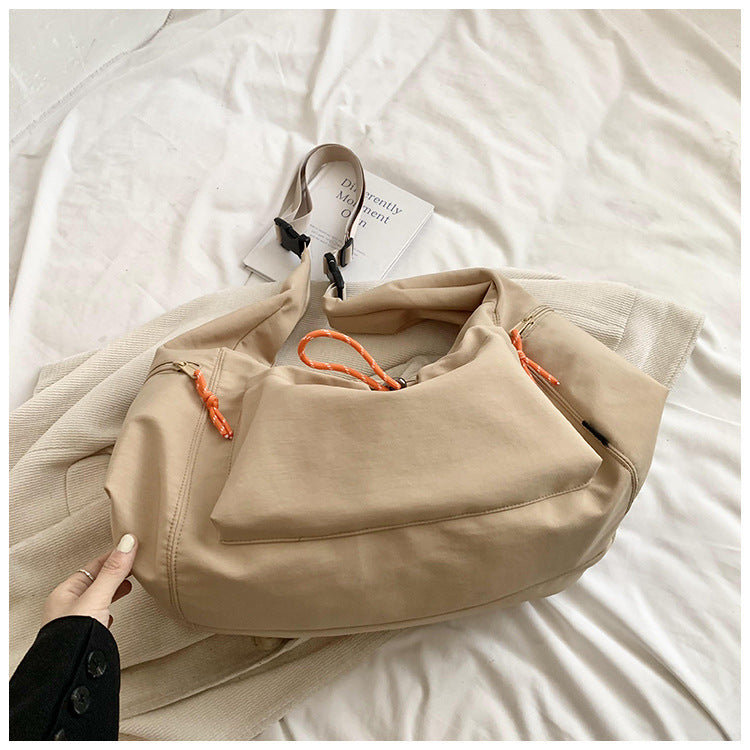 Solid Color Fashion Large Capacity Versatile Shoulder Crossbody Bag - Teleplus solid color fashion large capacity