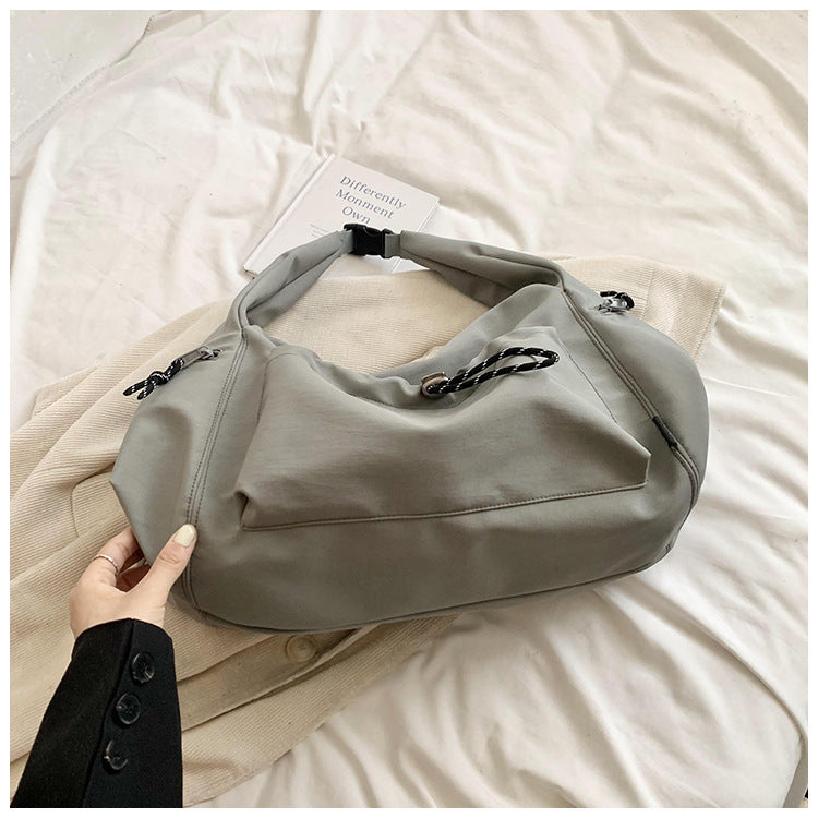 Solid Color Fashion Large Capacity Versatile Shoulder Crossbody Bag - Teleplus solid color fashion large capacity