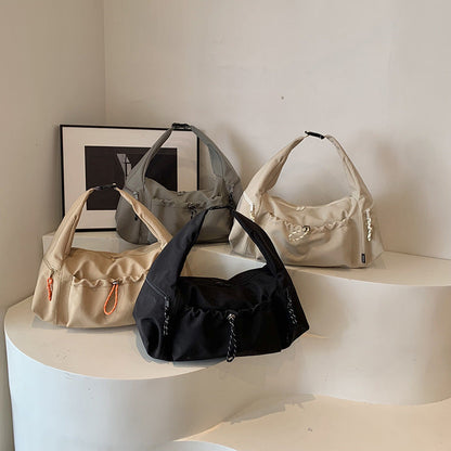 Solid Color Fashion Large Capacity Versatile Shoulder Crossbody Bag - Teleplus solid color fashion large capacity