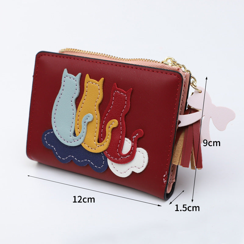 Solid Color Female PU Leather Money Folder with Opening Buckle for United States - Wallets That Make You Smile Sweetly