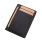 Solid Color Genuine Leather Card Holder Wallet for Men and Women - Teleplus solid color card holder