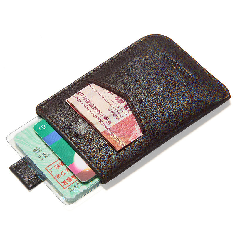 Solid Color Genuine Leather Wallet for Men and Women in Multiple Colors - Teleplus