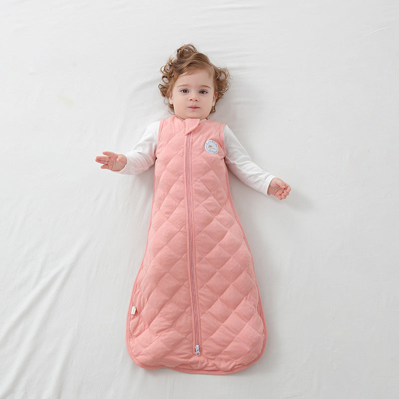 Solid Color Haiqing Quilted Vest Sleeping Bag for Adults in the United States - Snuggle Up Our Cozy Anti-Kick Baby