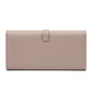 Solid Color Handbag with Long Metal Buckle and Waterproof PU Leather in United States - Clutch for Fashionably