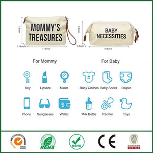 Solid Color Home Storage Bag Set with Urine Pad for United States CHF - Mom’s 3-Piece Fancy Ribbon Pads united states