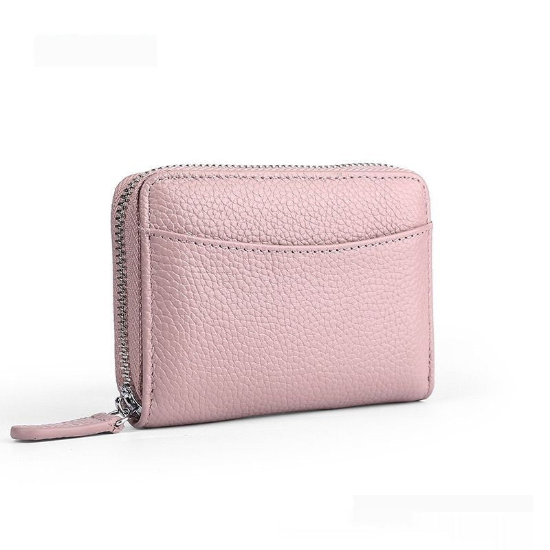 Solid Color Leather Wallet with Polyester Lining for Men and Women - Teleplus
