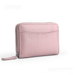 Solid Color Leather Wallet with Polyester Lining for Men and Women - Teleplus
