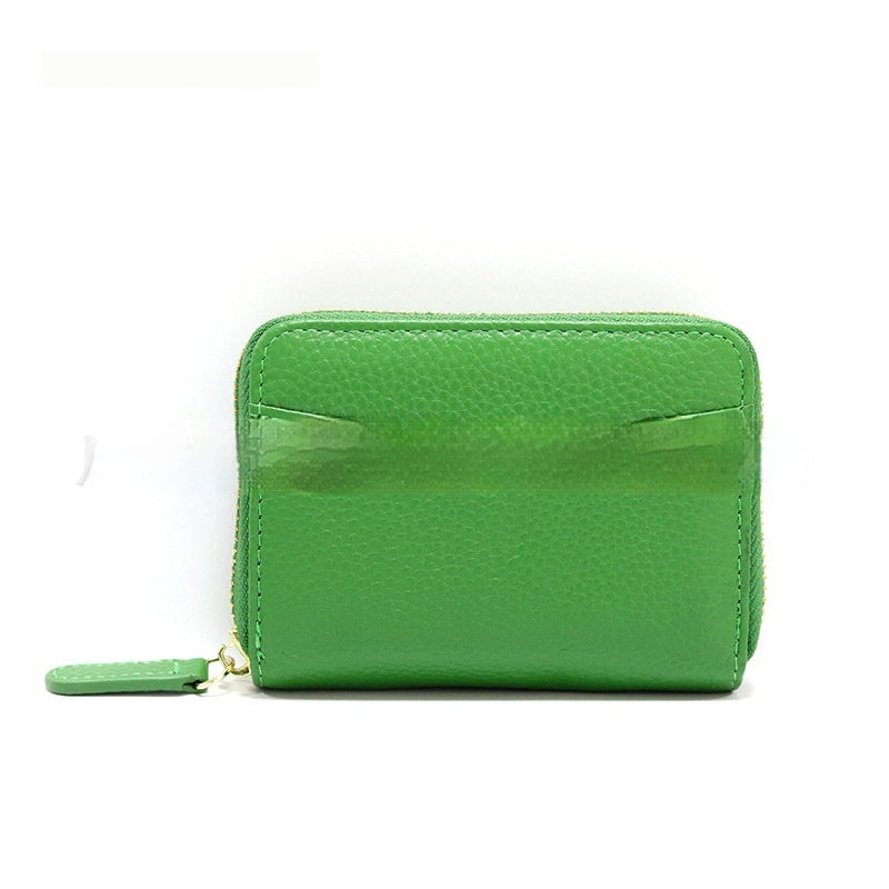 Solid Color Leather Wallet with Polyester Lining for Men and Women - Teleplus