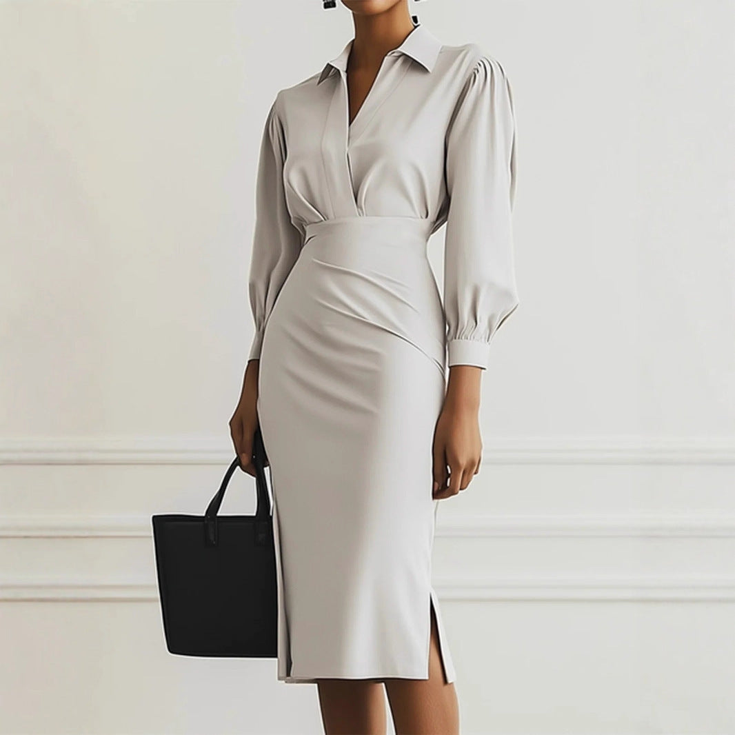 Solid Color Long Sleeve Shirt for Men in Black Pink and Light Gray - Teleplus Men’s solid color