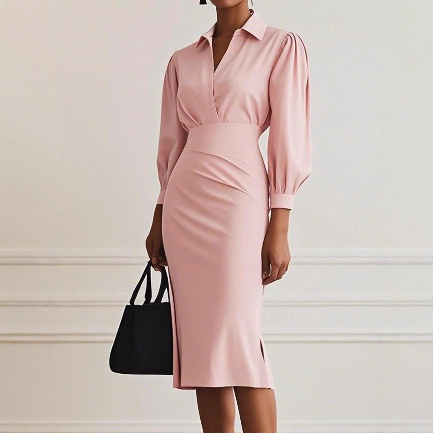 Solid Color Long Sleeve Shirt for Men in Black Pink and Light Gray - Teleplus Men’s solid color