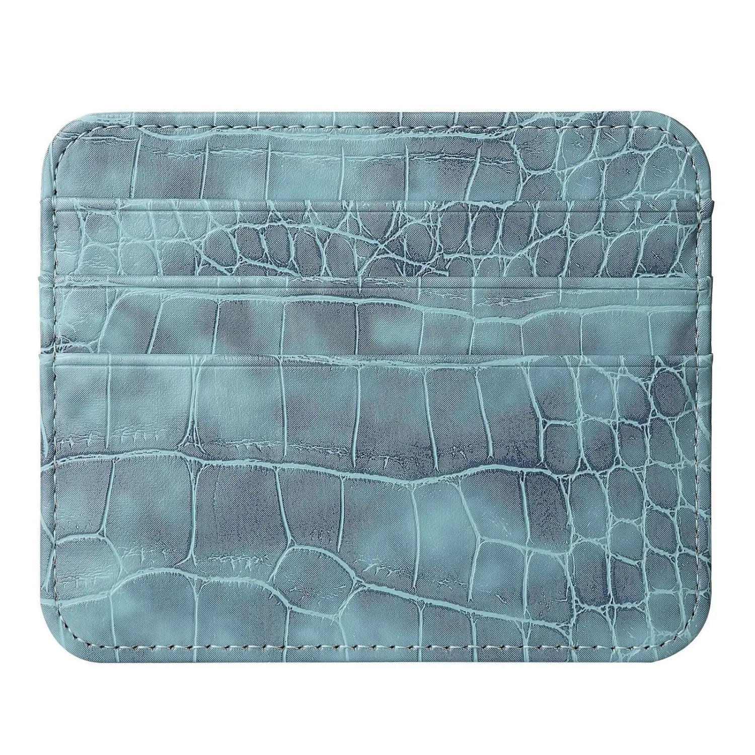 Solid Color Nylon Card Organizer Wallet with PU Leather Accents