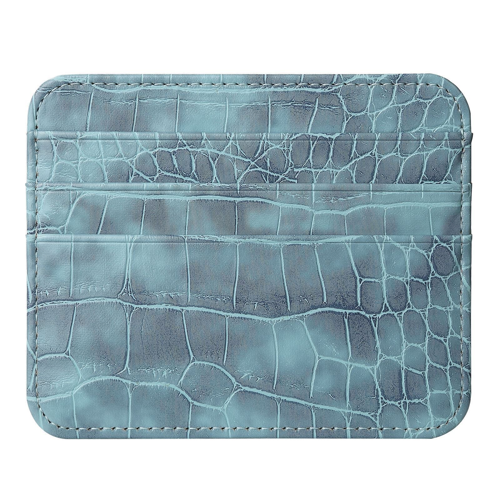 Solid Color Nylon Card Organizer Wallet with PU Leather Accents - Teleplus