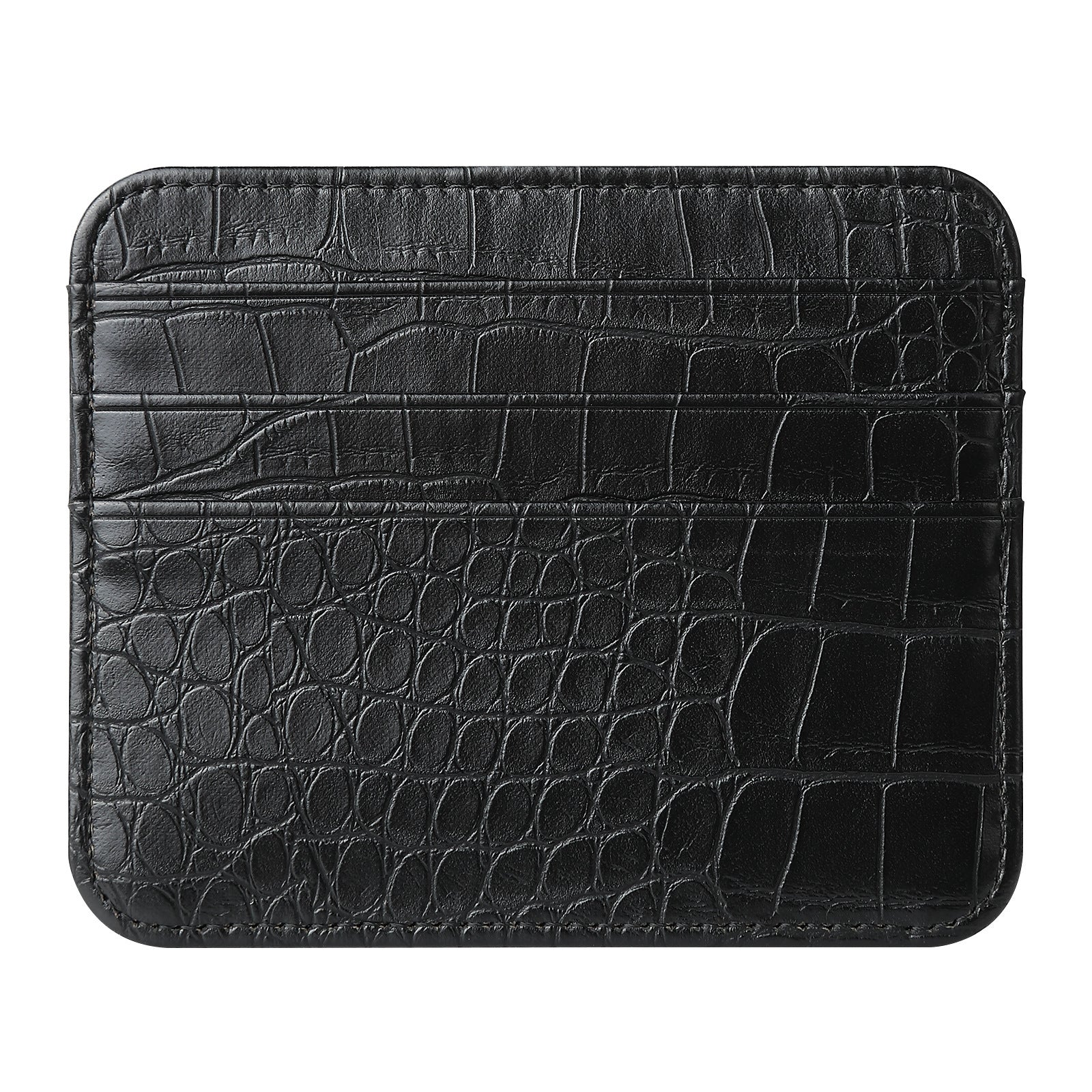 Solid Color Nylon Card Organizer Wallet with PU Leather Accents - Teleplus