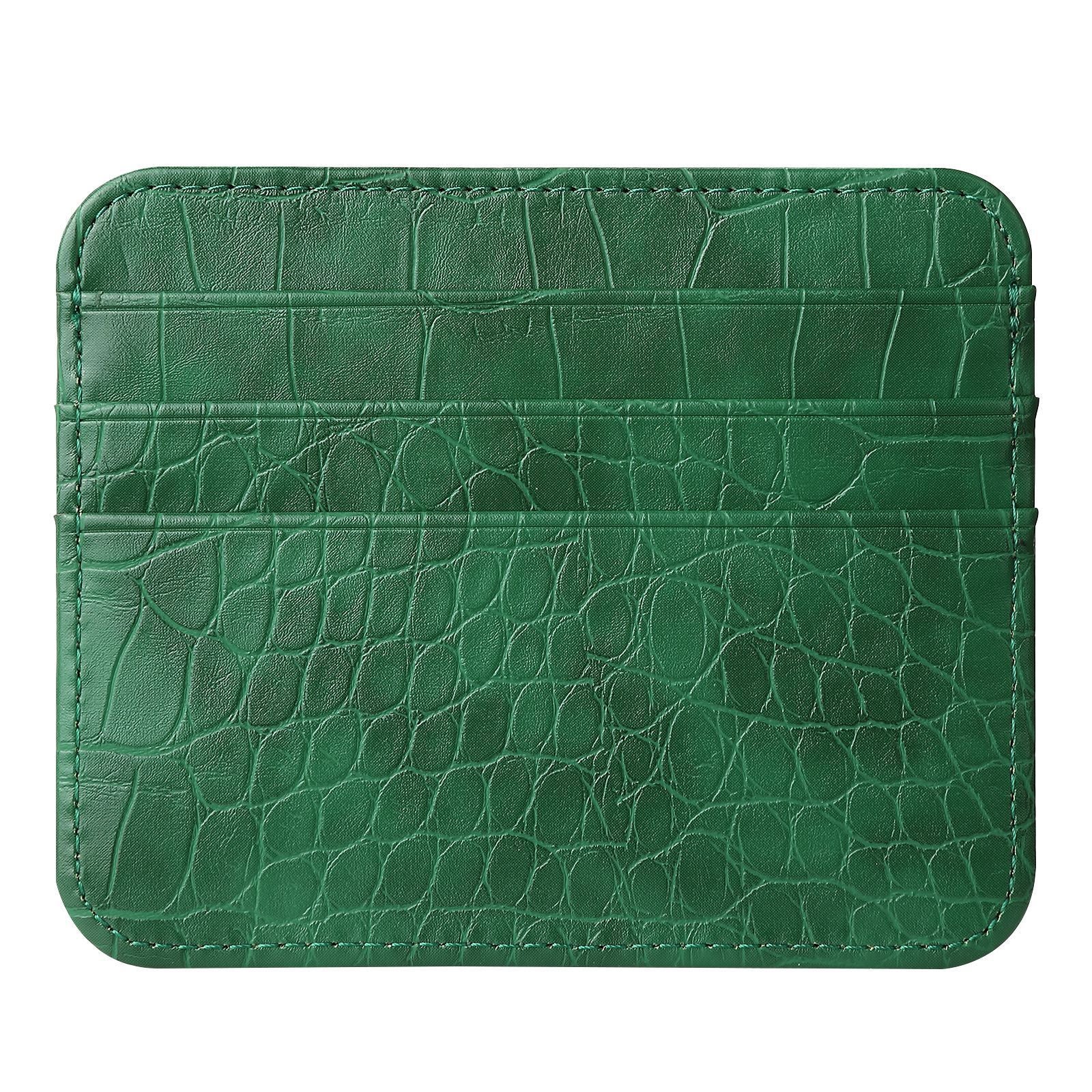 Solid Color Nylon Card Organizer Wallet with PU Leather Accents - Teleplus