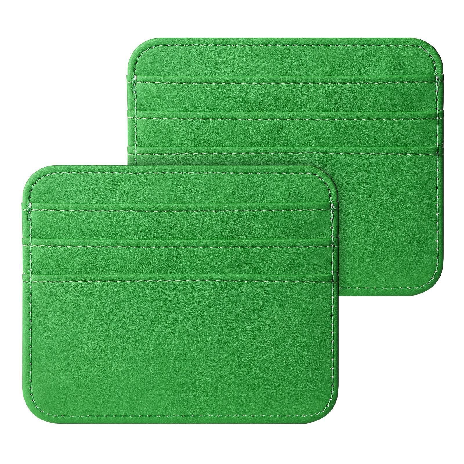Solid Color Nylon Card Organizer Wallet with PU Leather Accents - Teleplus