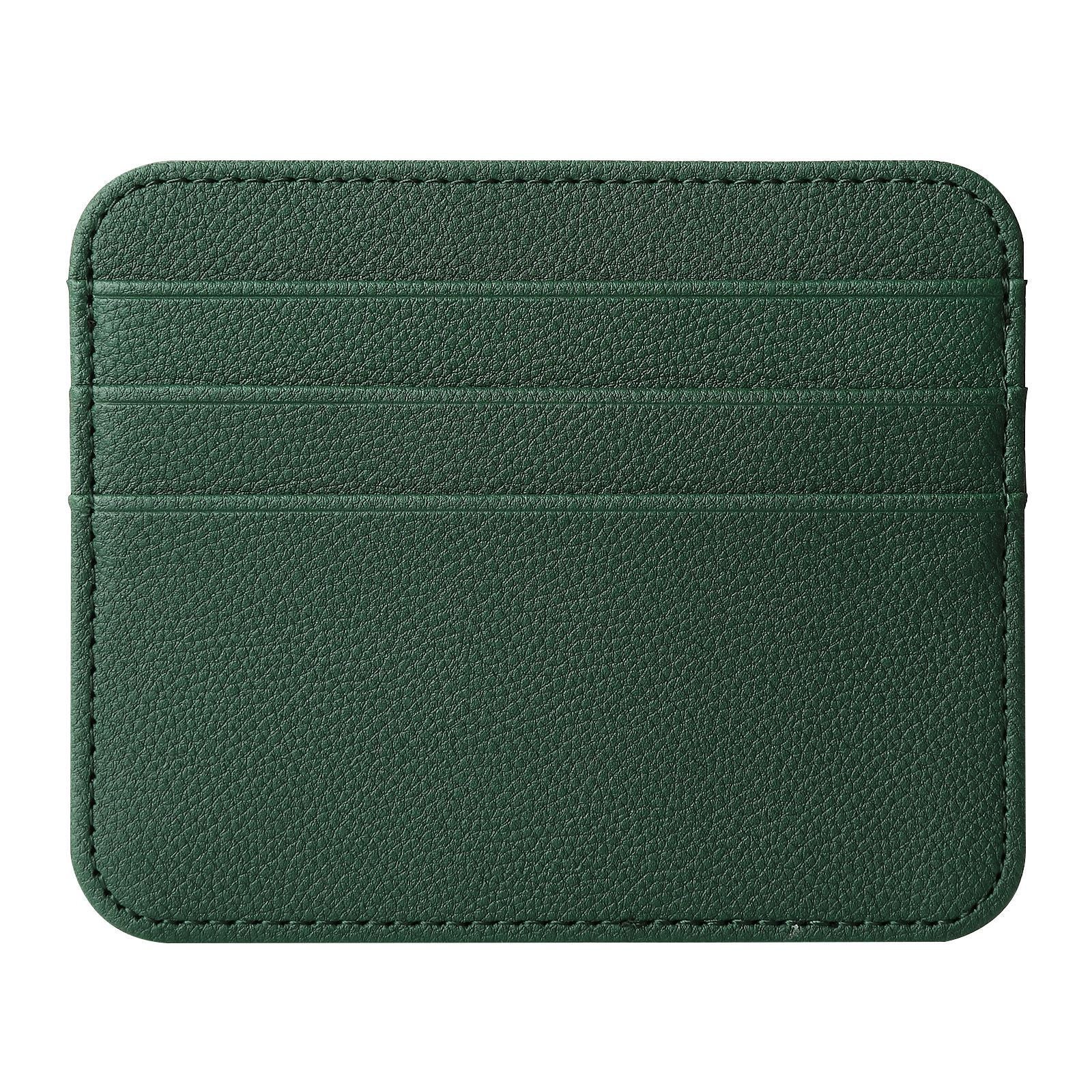 Solid Color Nylon Card Organizer Wallet with PU Leather Accents - Teleplus