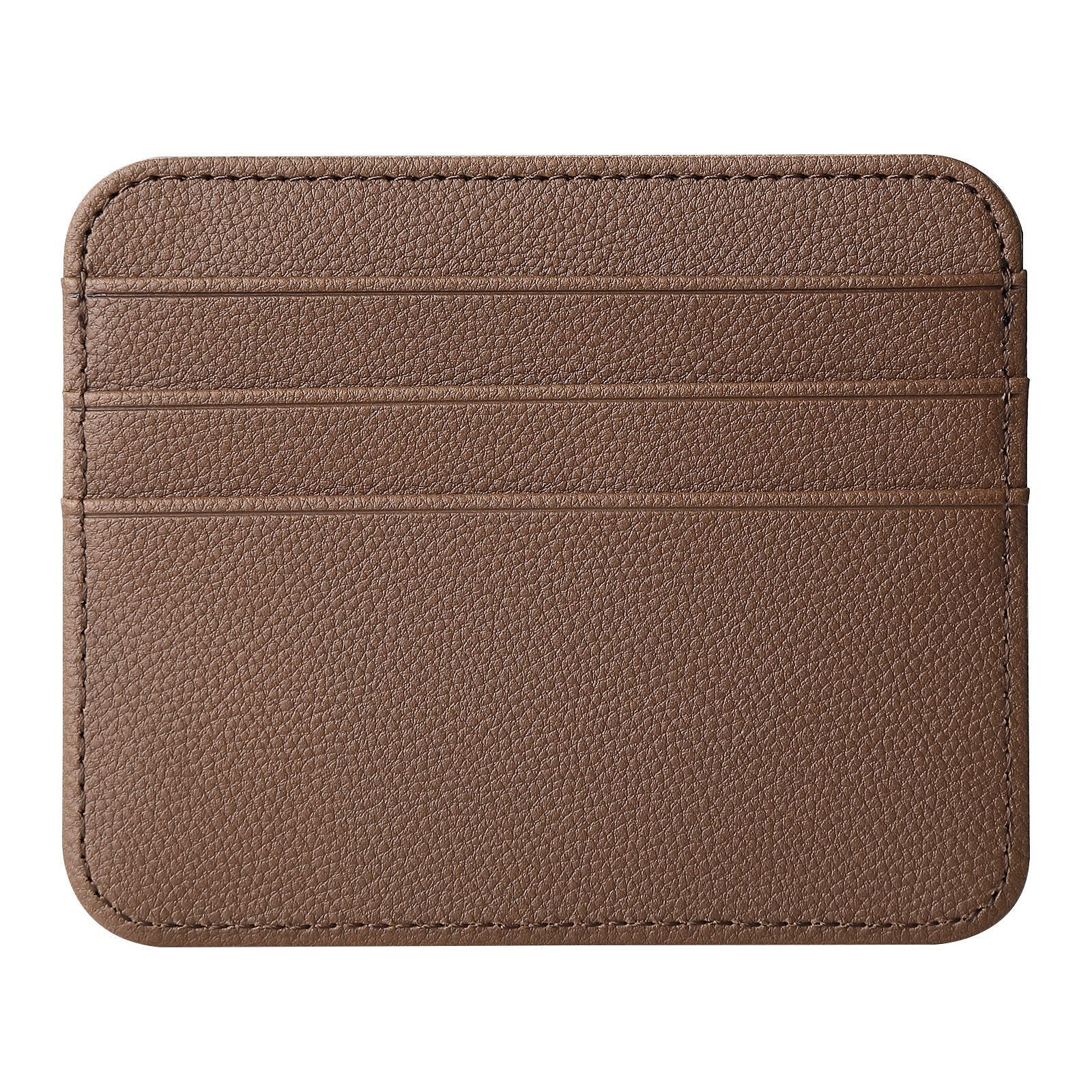 Solid Color Nylon Card Organizer Wallet with PU Leather Accents - Teleplus