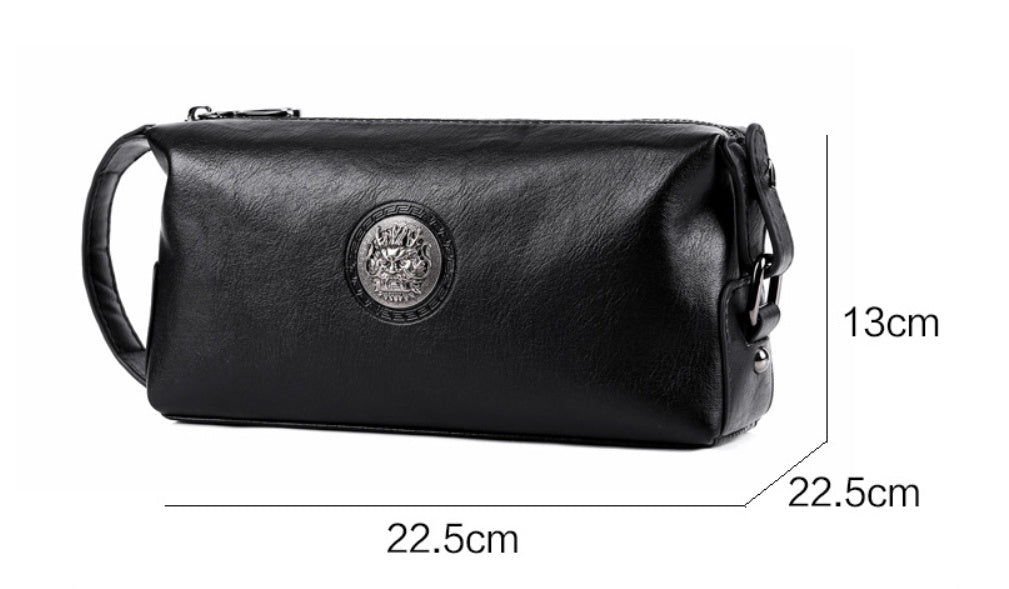 Solid Color Polyester Lining for Waterproof PU Leather Accessories in the United States - Men’s Clutch Tote: Style