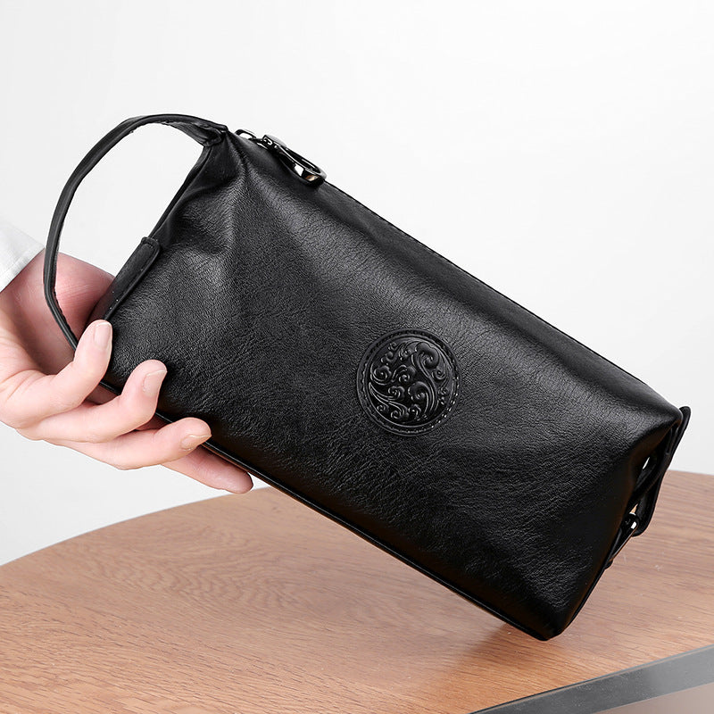 Solid Color Polyester Lining for Waterproof PU Leather Accessories in the United States - Men’s Clutch Tote: Style