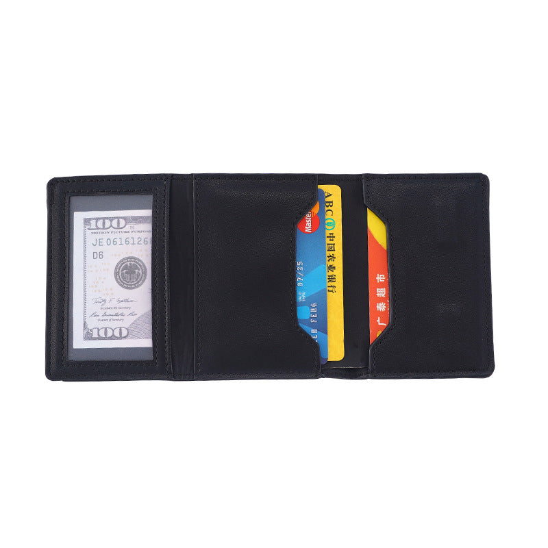 Solid Color PU Anti-Theft Crossbody Bag with Card Slots for Men and Women - Teleplus