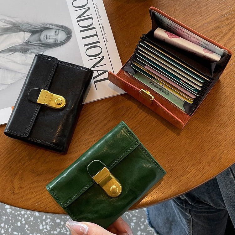 Solid Color PU Card Holder Wallet with Multiple Options - Teleplus Colors