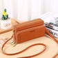 Solid Color PU Leather Suitcase with Long Wallet for Women in the United States - Who Pack Their Whole Life united
