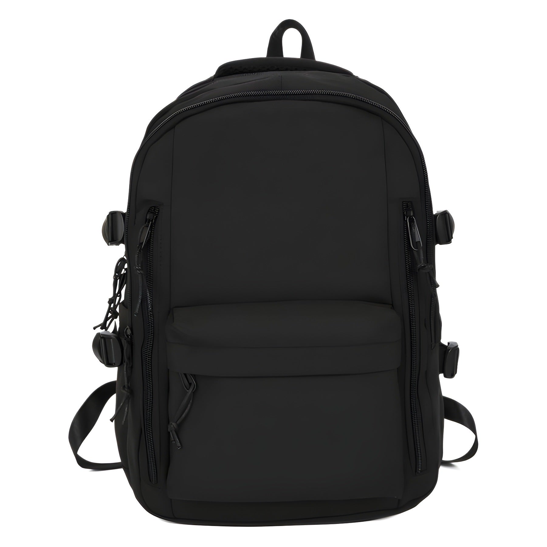 Solid Color School Backpack Polyester Nylon Urban Shoulder Bag for Men and Women - Teleplus solid color