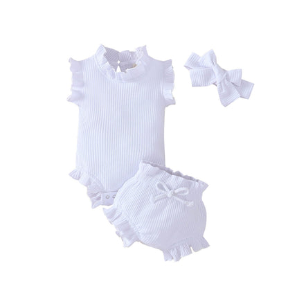 Candy Color Cotton Pullover Set in Various Sizes for United States Market - Three-Piece Tiny Trendsetters united states