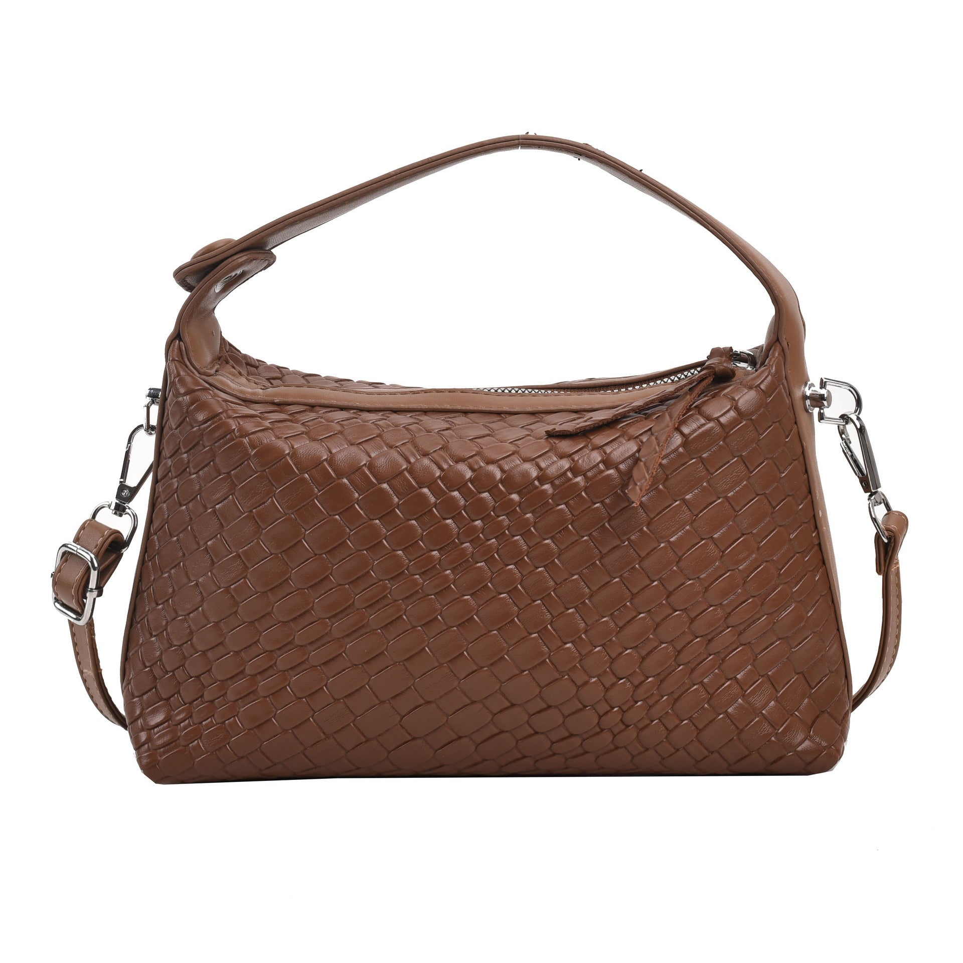 Solid Color Shoulder Messenger Bag with Large Capacity and Durable Polyester Material - solid color shoulder messenger