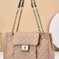 Solid Color Simple Embroidery Rhombus Large Capacity Polyester Bag - Teleplus solid color simple embroidery thread