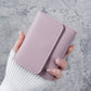 Solid Color Synthetic Leather Wallet with Anti-Theft and Expansion Features for Daily - Fear Not Your Cash