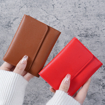 Solid Color Synthetic Leather Wallet with Anti-Theft and Expansion Features for Daily - Fear Not Your Cash