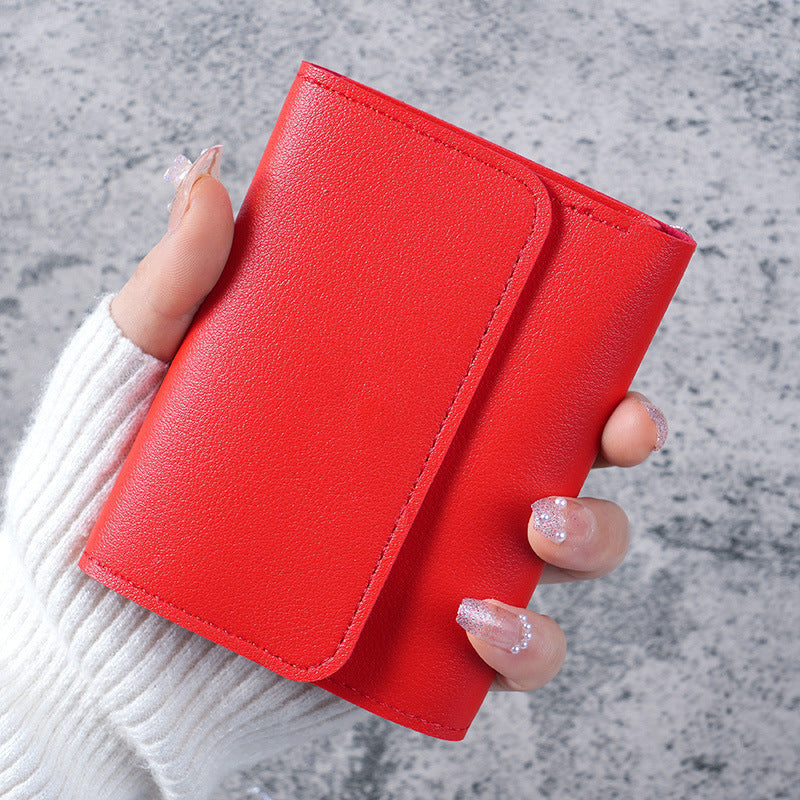 Solid Color Synthetic Leather Wallet with Anti-Theft and Expansion Features for Daily - Fear Not Your Cash