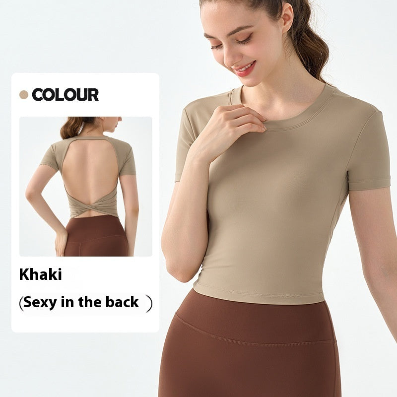 Solid Color Yoga Leggings for Fitness and Exercise in Raspberry Red Khaki Black - Teleplus