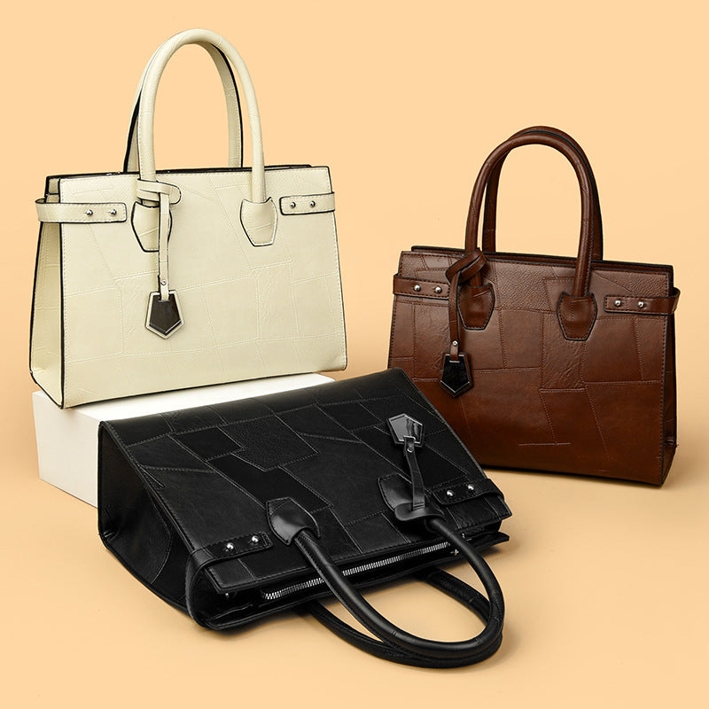 Solid Color Zip Crossbody Bag with Inner Pocket for Daily - Teleplus solid color zip shoulder crossbody bag