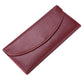 Solid Genuine Leather Colored Lining for Bags in the United States CHF - Stylish Cow Split Wallet Wine Red and Brown