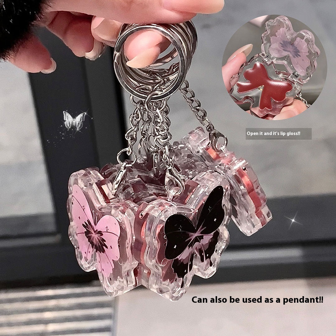 Solid Lip Gloss with Mirror and Water-Resistant Finish - solid lip gloss mirror water