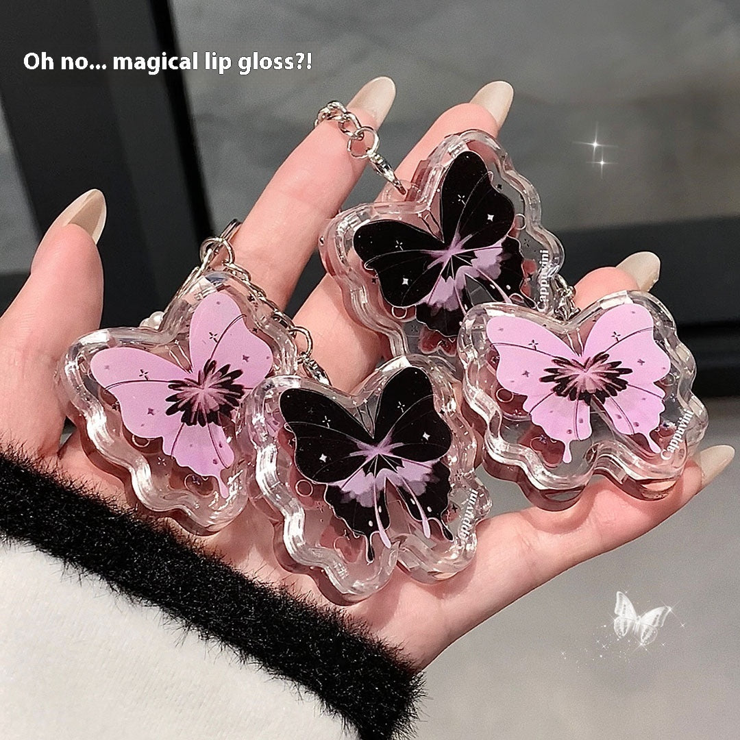 Solid Lip Gloss with Mirror and Water-Resistant Finish - solid lip gloss mirror water